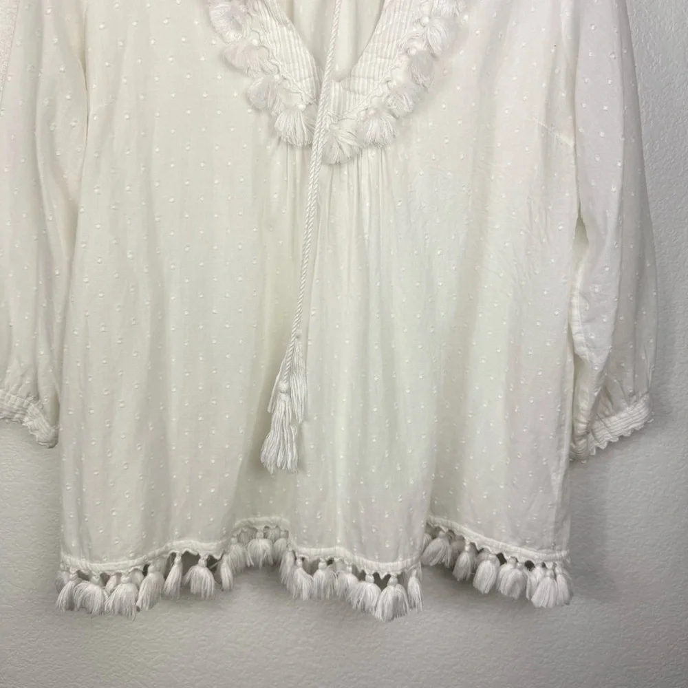 ROBERTA ROLLER RABBIT Women's White Hafsa Top size S - Picture 4 of 10